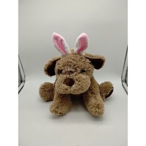 Russell Stover Bunny Dog Plush Cocoa Brown Puppy Stuffed Animal Easter Ears 13"